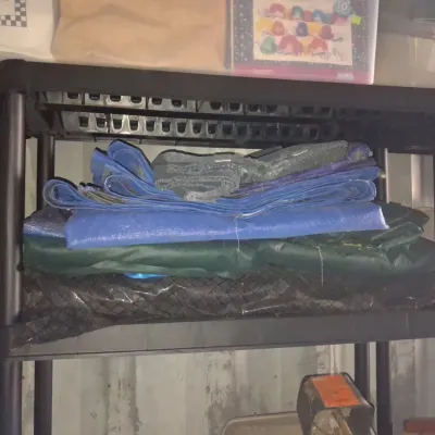 Sale Photo Thumbnail #518: Heavy duty utility storage shelving unit