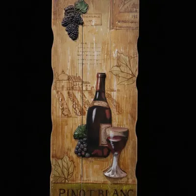 Sale Photo Thumbnail #6: Decorative wine themed wall plaque