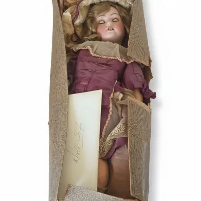 Sale Photo Thumbnail #449: Heinrich handwerk bisque head doll
