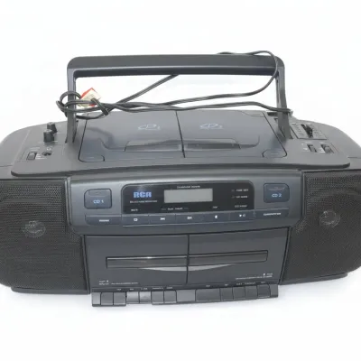 Sale Photo Thumbnail #149: Rca twin cd dual cassette boombox