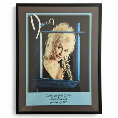 Sale Photo Thumbnail #354: Dolly parton limited edition luther burbank center concert poster