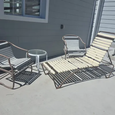 Sale Photo Thumbnail #499: Vintage tropitone kahana stackable chaise lounge set