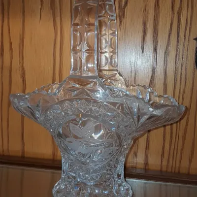 Sale Photo Thumbnail #295: Hofbauer byrdes collection crystal basket