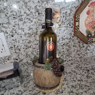 Sale Photo Thumbnail #4: Chef figural wine bottle holder