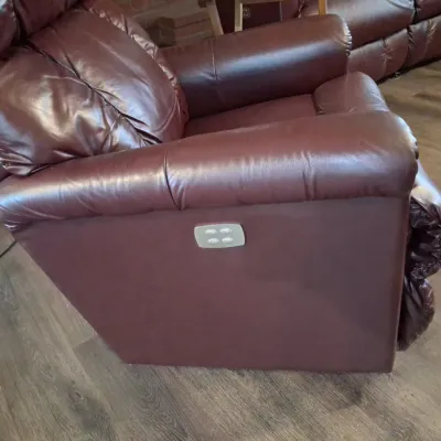 Sale Photo Thumbnail #455: La z boy pinnacle leather power recliner second image
