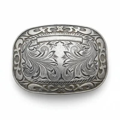 Sale Photo Thumbnail #338: Western style engraved belt buckle