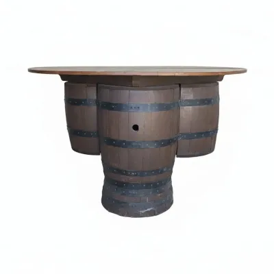 Sale Photo Thumbnail #502: Whiskey barrel pub table