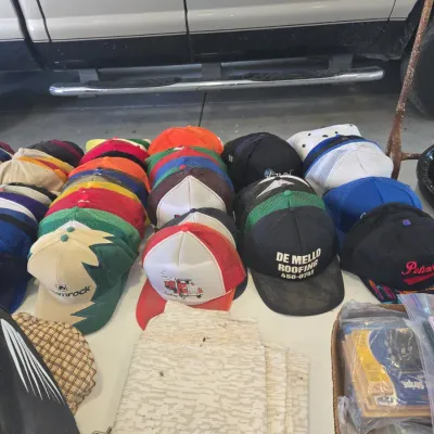 Sale Photo Thumbnail #122: Collection of vintage promotional trucker hats