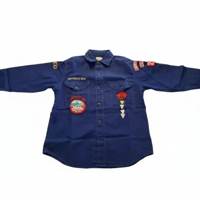 Sale Photo Thumbnail #93: Vintage cub scouts b s a uniform shirt with patches