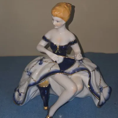 Sale Photo Thumbnail #218: Limoges china porcelain figurine