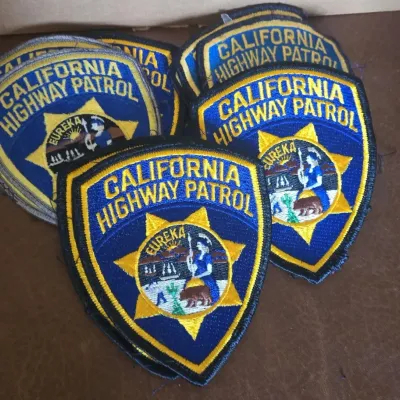Sale Photo Thumbnail #3: California highway patrol chp uniform shoulder patches