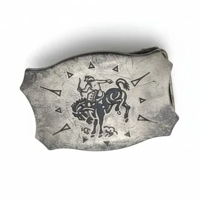 Sale Photo Thumbnail #55: Chambers belt co bucking horse belt buckle