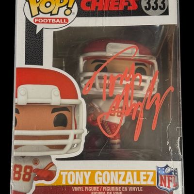 Sale Photo Thumbnail #73: Tony Gonzalez Signed Funko Pop