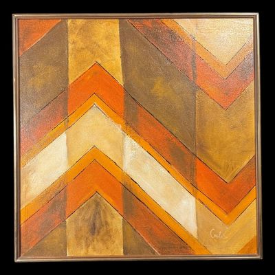 Sale Photo Thumbnail #49: Geometric Abstract Painting