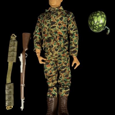 Sale Photo Thumbnail #220: Vintage 1964 G.I. Joe Camouflage Soldier Figure