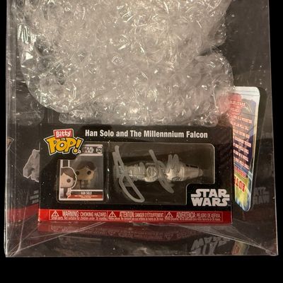 Sale Photo Thumbnail #113: Han Solo and the Millennium Falcon Signed Pop