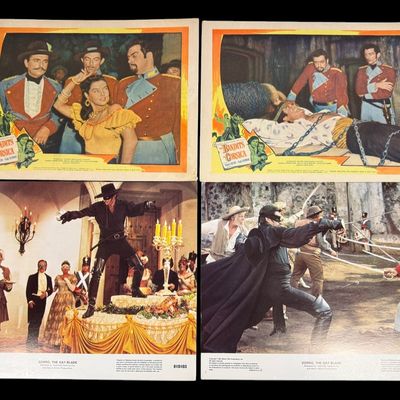 Sale Photo Thumbnail #202: Zorro & Bandits of Corsica Lobby Card Collection