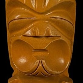 Sale Photo Thumbnail #121: Hand-Carved Polynesian Tiki Figure
