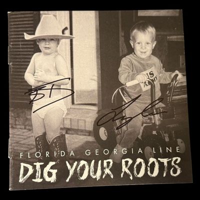 Sale Photo Thumbnail #258: Florida Georgia Line Signed CD Front Insert