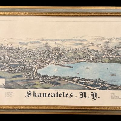 Sale Photo Thumbnail #50: Skaneateles, New York Bird's-Eye View Print