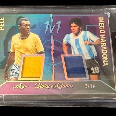 Sale Photo Thumbnail #149: 2026 Leaf Glory of the Game Pelé / Diego Maradona