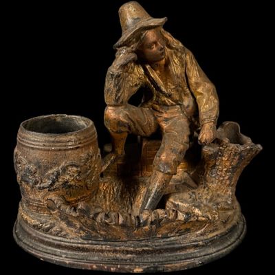 Sale Photo Thumbnail #252: Antique English Terracotta Figure