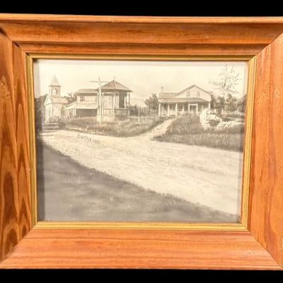 Sale Photo Thumbnail #14: Borodino, New York Framed Vintage Photograph