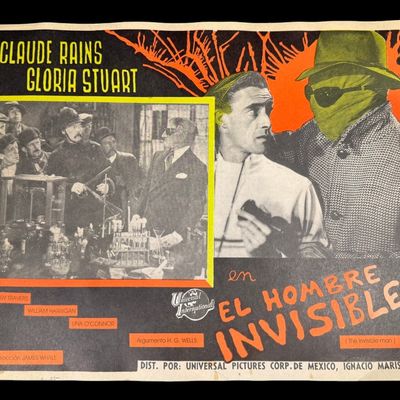 Sale Photo Thumbnail #148: Universal The Invisible Man Mexican Lobby Card