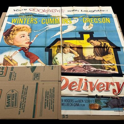 Sale Photo Thumbnail #203: Cash on Delivery (1956) Partial 3/4 Movie Poster