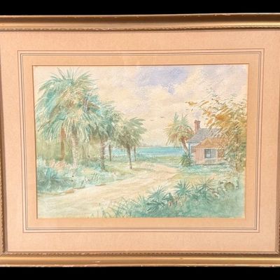 Sale Photo Thumbnail #10: Indian River, Fort Pierce, Florida Watercolor