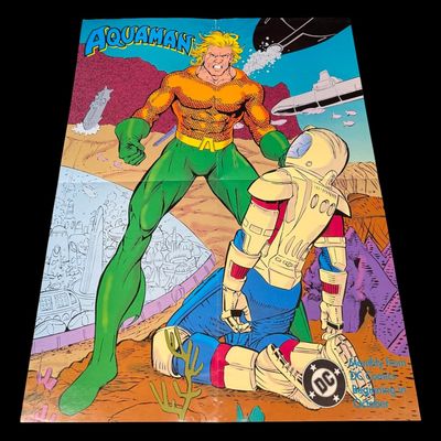 Sale Photo Thumbnail #171: DC Comics Aquaman Promotional Poster & DC Comics