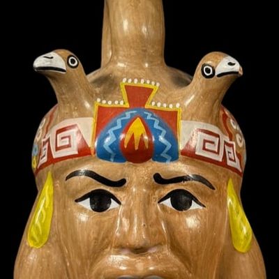 Sale Photo Thumbnail #125: Peruvian Style Double-Spout Effigy Vessel