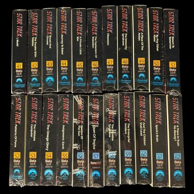 Sale Photo Thumbnail #334: Star Trek Sealed VHS Collection Episodes 41 - 62
