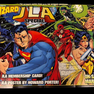Sale Photo Thumbnail #176: DC Comics Wizard JLA Special Promotional Poster