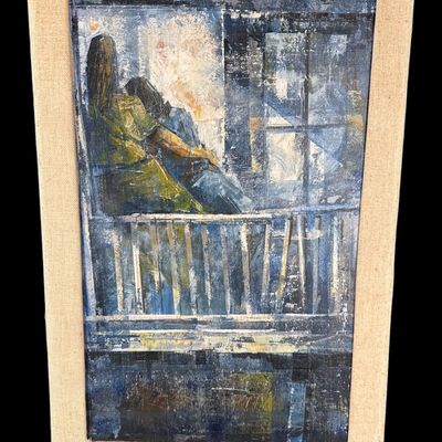 Sale Photo Thumbnail #294: Signed Framed Contemporary Artwork