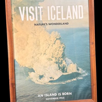 Sale Photo Thumbnail #59: 'Visit Iceland - Nature's Wonderland' Framed