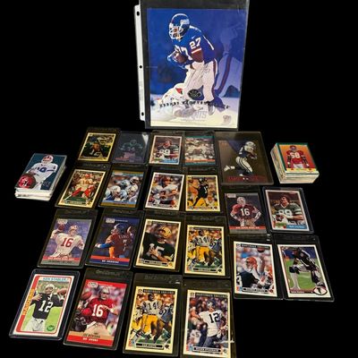 Sale Photo Thumbnail #167: Vintage NFL Football Trading Card Lot