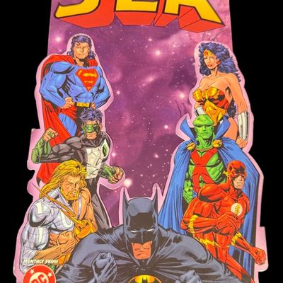 Sale Photo Thumbnail #180: DC Comics JLA Die-Cut Promotional Display