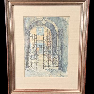 Sale Photo Thumbnail #21: Signed Courtyard Gate Architectural by Don Davey