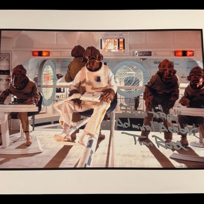 Sale Photo Thumbnail #337: Signed Admiral Ackbar Photograph with SWAU COA