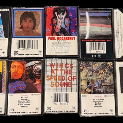 Sale Photo Thumbnail #323: Paul McCartney & Wings Cassette Collection (10)