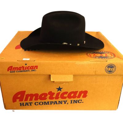Sale Photo Thumbnail #256: American Hat Company Cowboy Hat in Box, long oval size 6