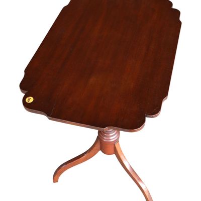 Sale Photo Thumbnail #364: Antique spider leg tilt top candle stand