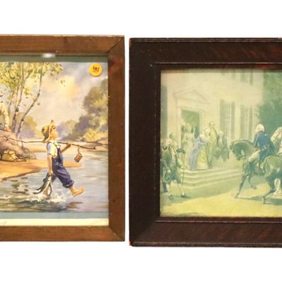 Sale Photo Thumbnail #213: Lot 2 Vintage Hy Hintermeister Oak Washington Prints