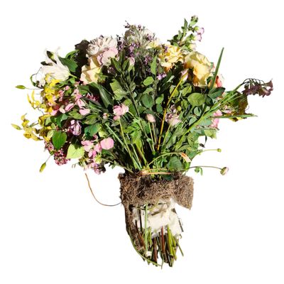 Sale Photo Thumbnail #284: Large bouquet of quality large faux flowers. 40"h x 30"w
