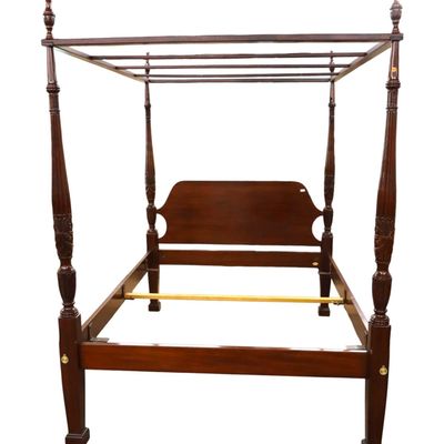 Sale Photo Thumbnail #50: Councill Mahogany Queen Full Canopy Poster Bed