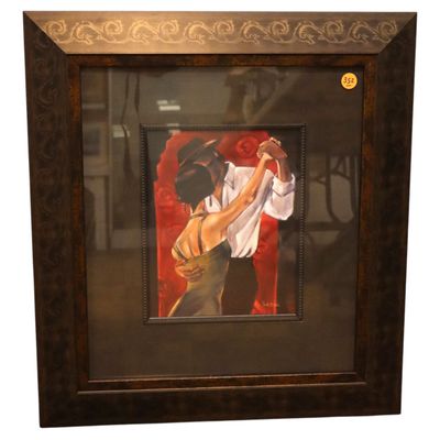 Sale Photo Thumbnail #160: Trish Biddle Signed Spanish Heart Framed Art Print