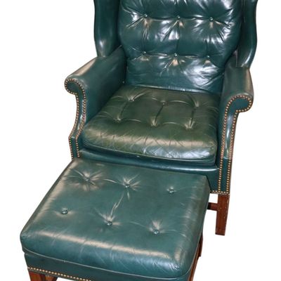 Sale Photo Thumbnail #329: VTG Whittemore-Sherrill  Chippendale chair w/ottoman