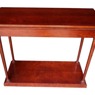 Sale Photo Thumbnail #381: Vintage Bombay cherry finish regency console table