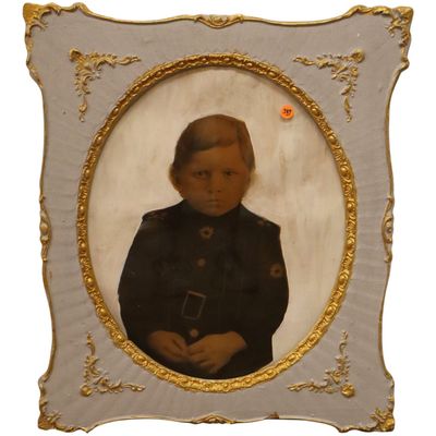 Sale Photo Thumbnail #197: Print in antique rococo revival gesso-on-wood frame